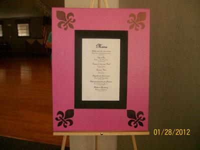 Display of Menu