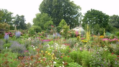 herbal and flower garden of nuns on Frauenchiemsee