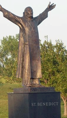 St.Benedict in rapture before his death, Schuyler, Nebraska
