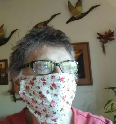 2020 in masks at home.