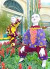 Chinese New Year at Bellagio - children dressed in completely flowers