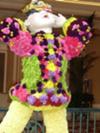 Close up of flower costume
