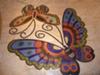 Beautiful Mosiac Butterflies.. hated to walk on them!